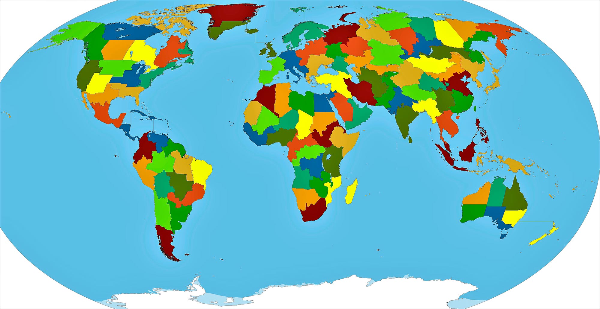 Mapa Mundo Sin Nombres Mapamundi Político: Mudo, para Imprimir, en Blanco, con Nombres