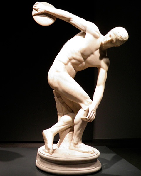 Dicobolo de Miron, la escultura de marmol mas famosa