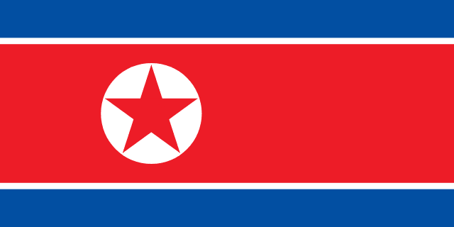 Bandera de Corea del Norte