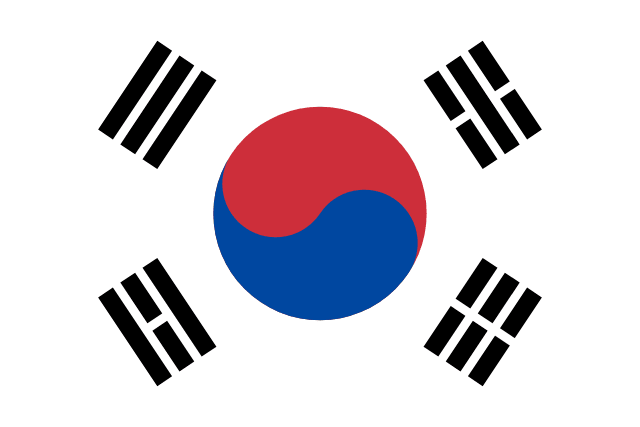 Bandera de Corea del Sur