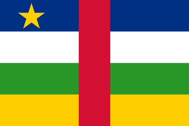 Bandera de República Centroafricana