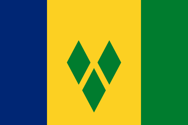 Bandera de San Vicente y las Granadinas