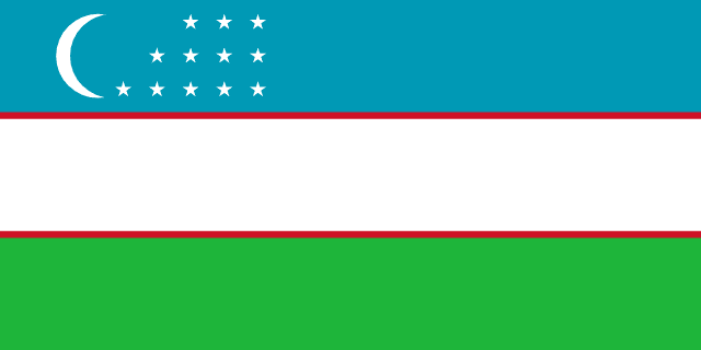 Bandera de Uzbekistán