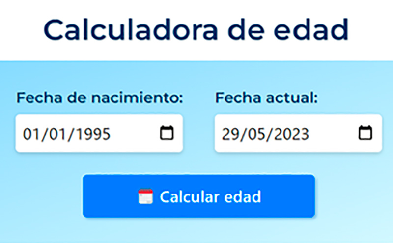 calculadora de edad