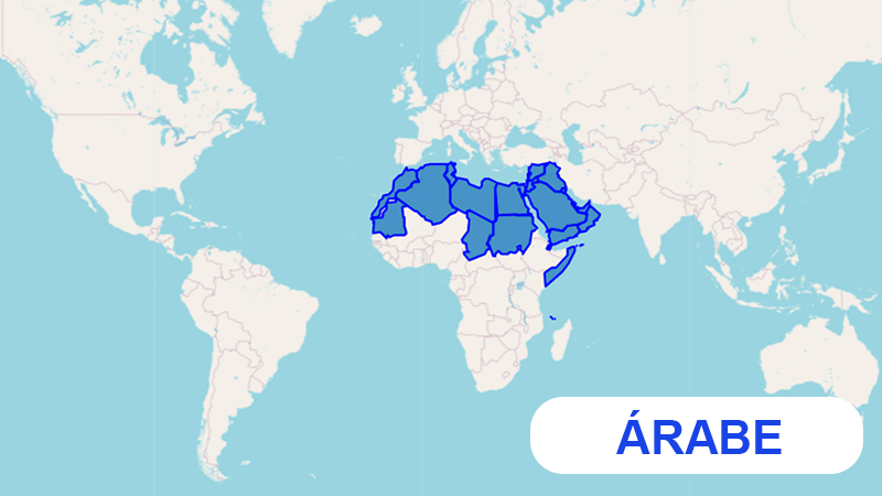 Países donde se habla árabe, el sexto idioma más hablado del mundo