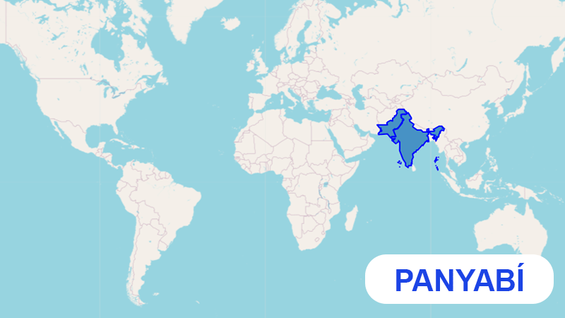 Países donde se habla panyabí, un idioma con una rica historia y amplia distribución