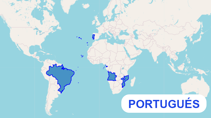 Países donde se habla portugués, el noveno idioma más hablado del mundo