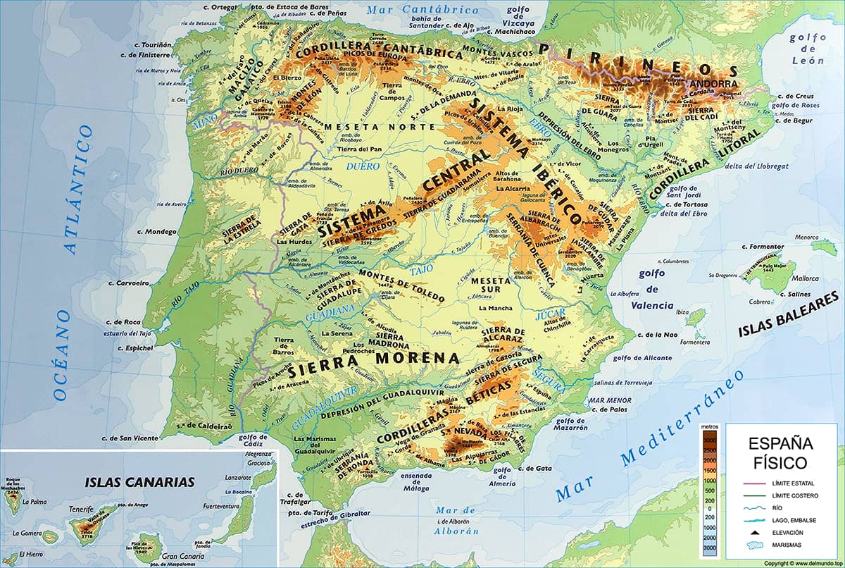 Mapa De Espa a Provincias Y Comunidades Pol tico Y F sico 