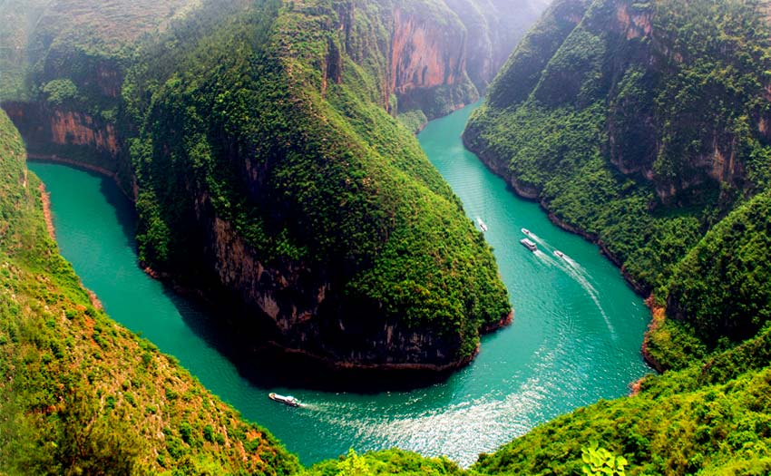 Río Yangtsé, el tercer río más largo del mundo y el más largo de Asia