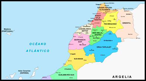 Mapa de Marruecos