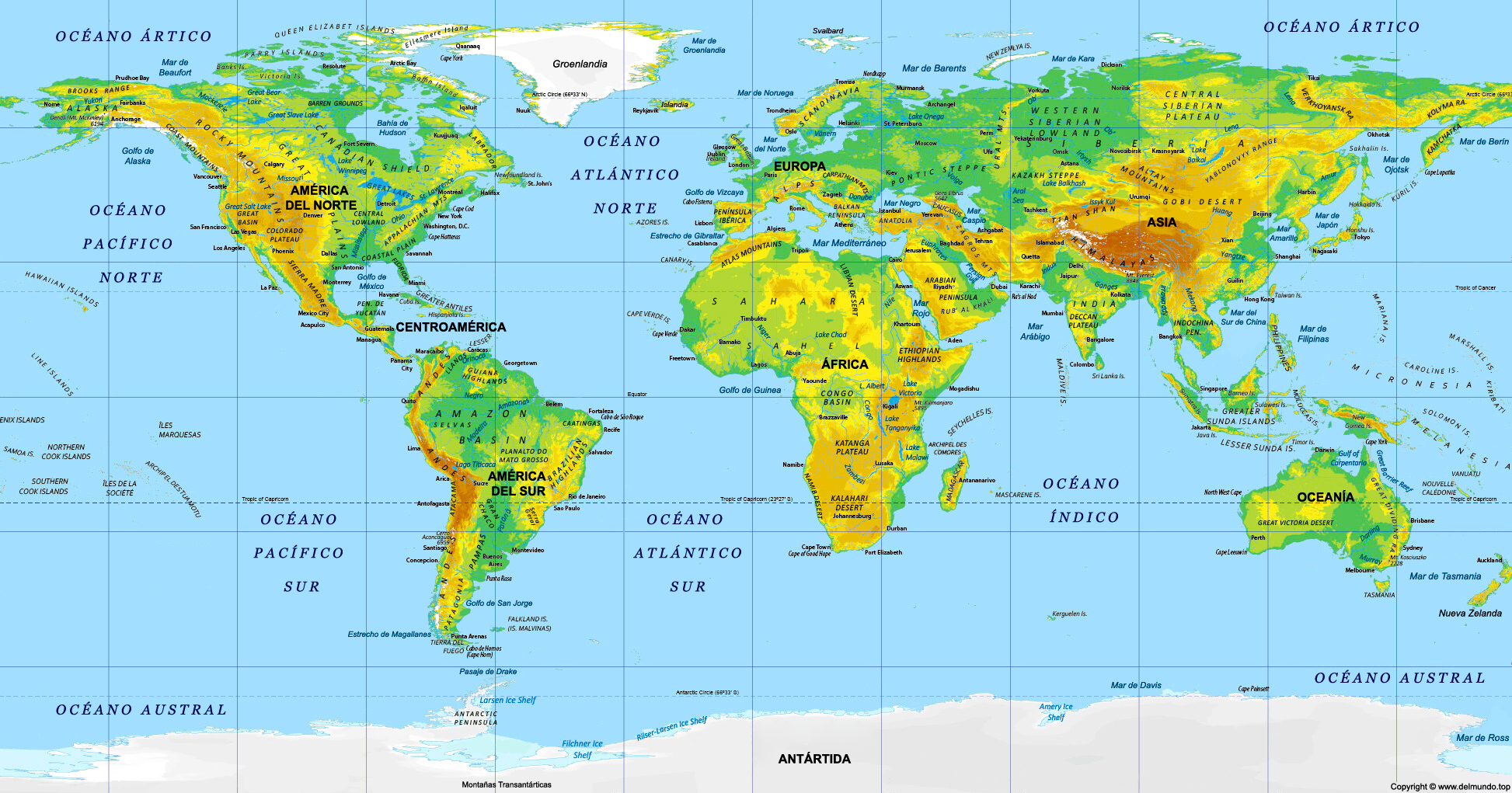 Mapa Mundi Con Sus Nombres Mapa Interactivo Del Mundo Desiertos Del