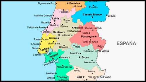 Mapa de Portugal