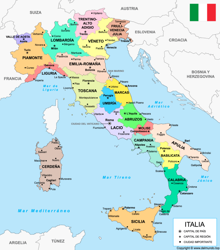 Mapa de Italia